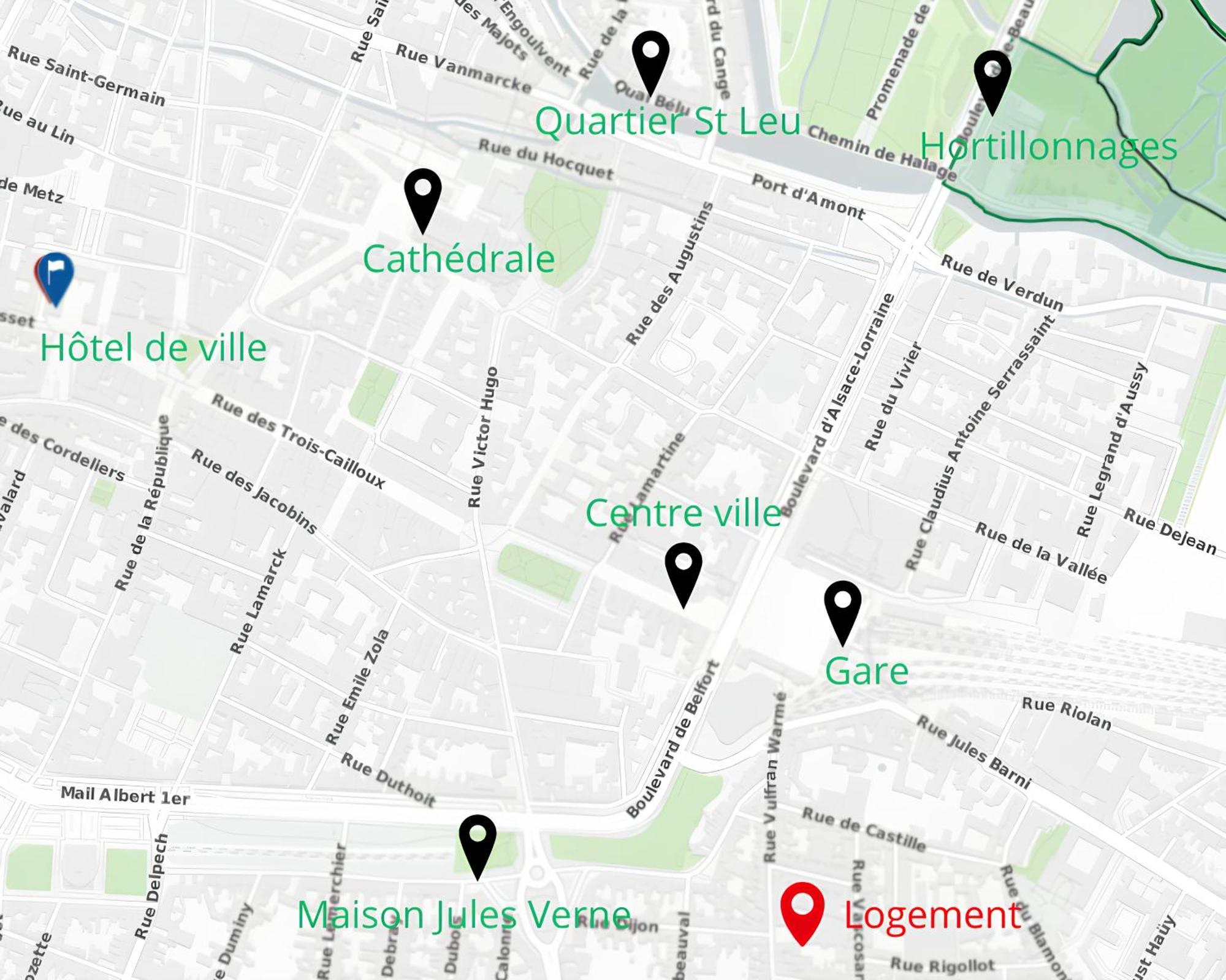 400M Gare&Centre Ville, Seche Linge, Local Velo Αμιάν Εξωτερικό φωτογραφία